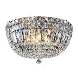 Georgina 3 Light Crystal Flush Ceiling Light - Polished Chrome