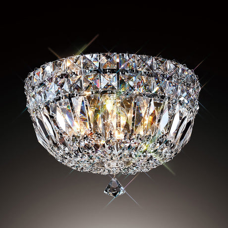 Georgina 4 Light Crystal Flush Ceiling Light - Polished Chrome