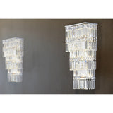 Gianni 4 Light Crystal Wall Light - Polished Chrome
