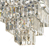 Gianni 5 Light Crystal Semi-Flush Ceiling Light - Polished Chrome