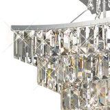 Gianni 5 Light Crystal Semi-Flush Ceiling Light - Polished Chrome