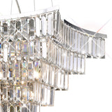 Gianni 9 Light Crystal Suspension Light - Polished Chrome