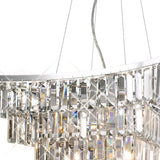 Gianni 9 Light Crystal Suspension Light - Polished Chrome