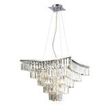 Gianni 9 Light Crystal Suspension Light - Polished Chrome