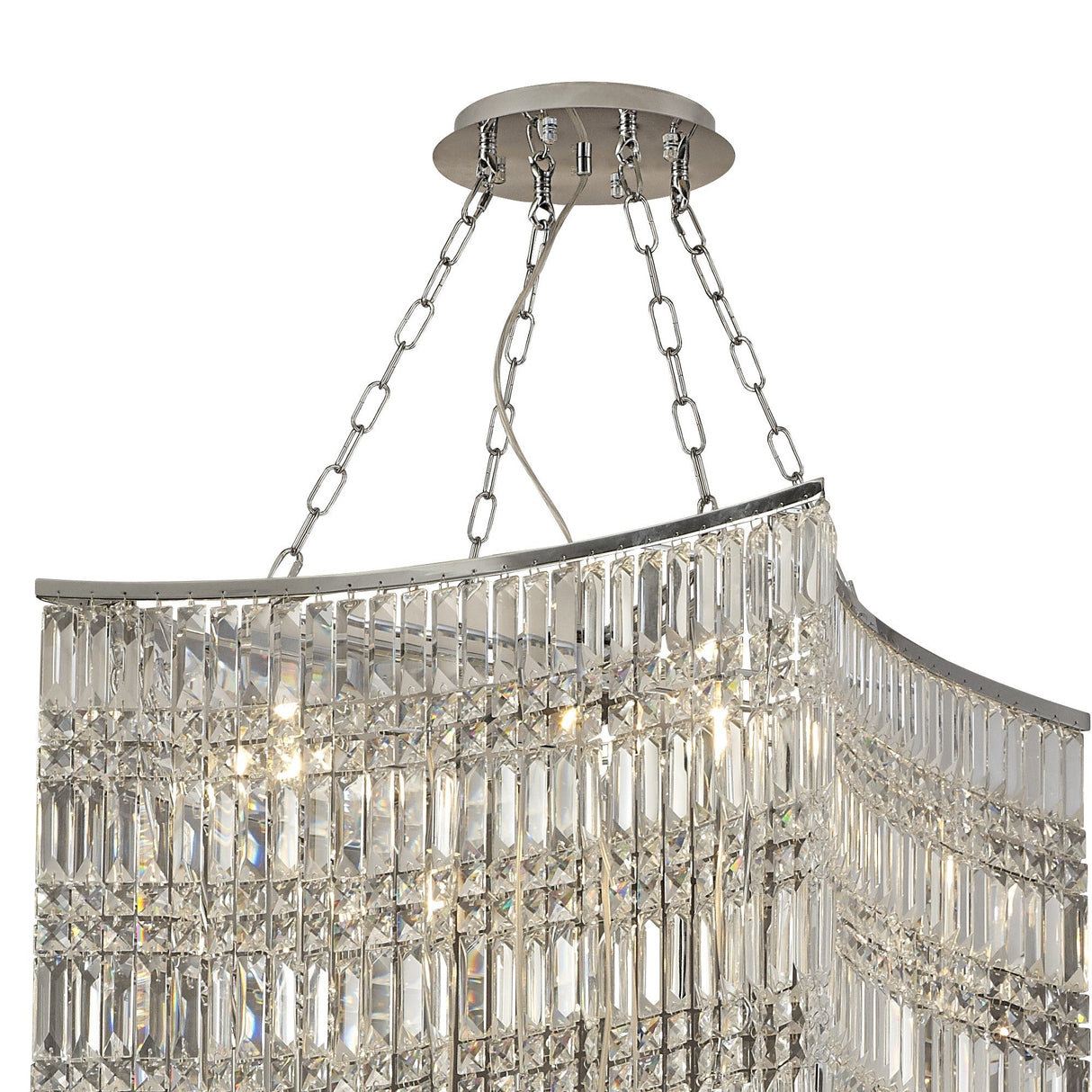 Gianni 5 Tier 15 Light Crystal Chandelier - Polished Chrome