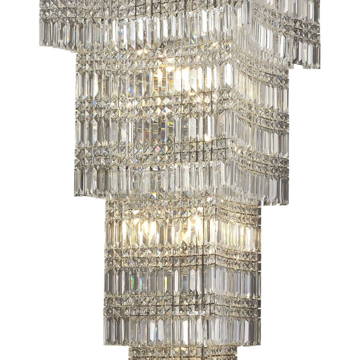 Gianni 5 Tier 15 Light Crystal Chandelier - Polished Chrome