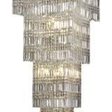 Gianni 5 Tier 15 Light Crystal Chandelier - Polished Chrome