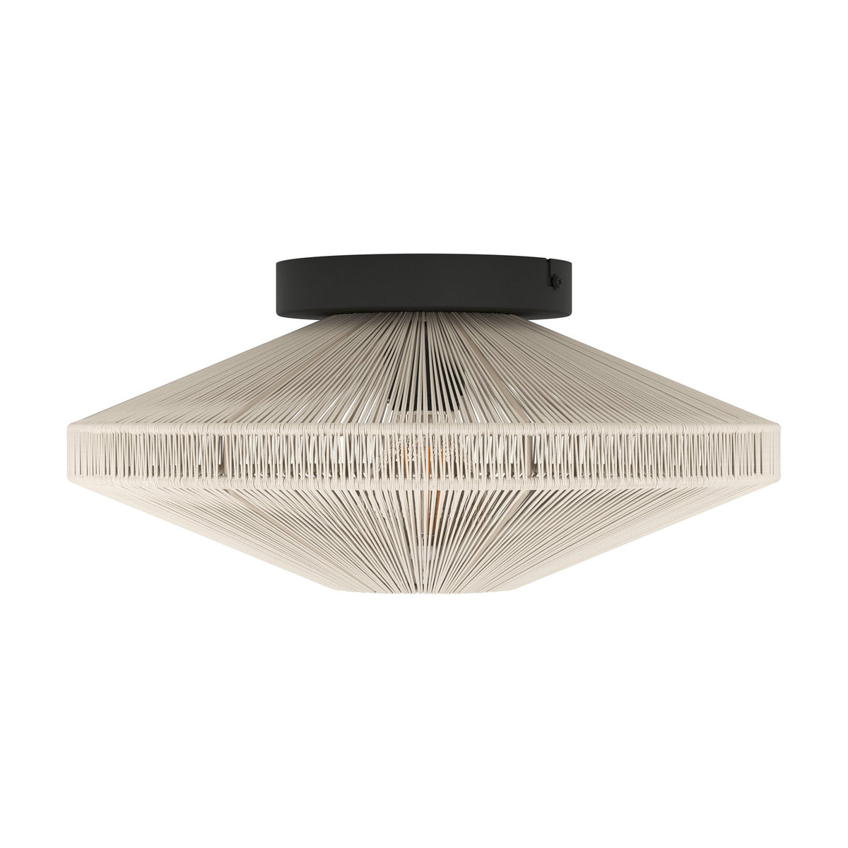 Ginvenne Ceiling Light - Black & Cream