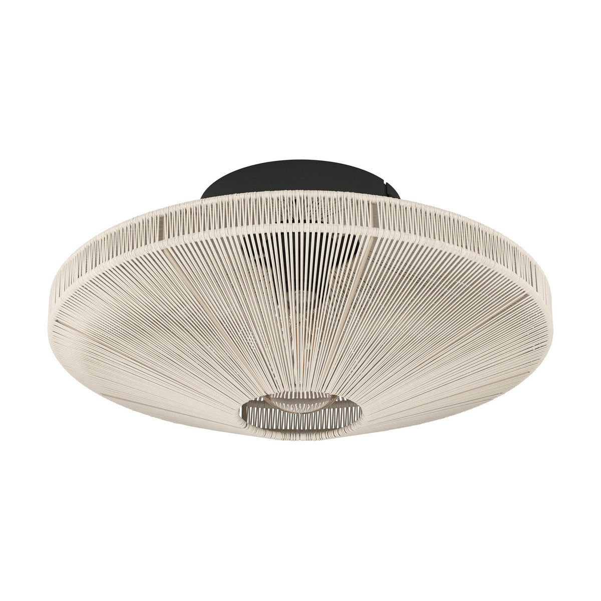 Ginvenne Ceiling Light - Black & Cream