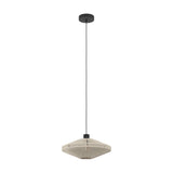 Ginvenne Fabric Pendant Light - Black & Cream