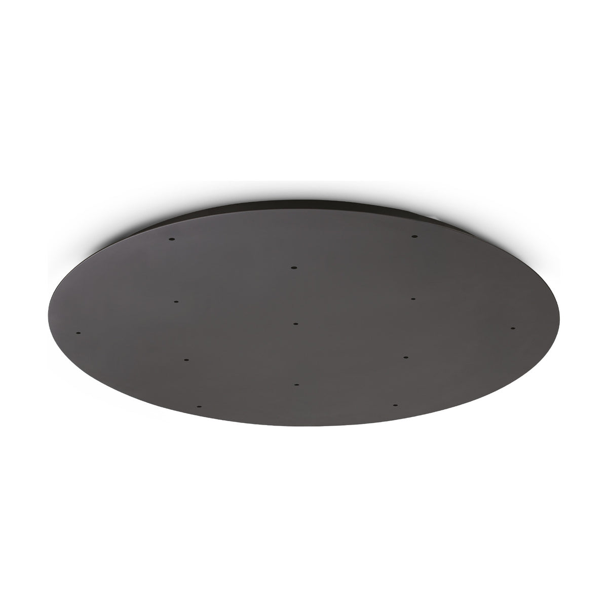 Glacia 13 Light Large Round Ceiling Rose - Black, 750mm