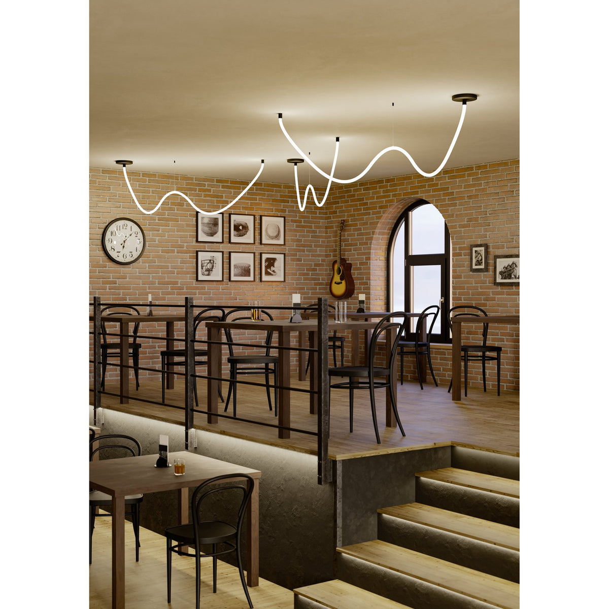 Glow Ww LED Strip Light 4m - Textured Black