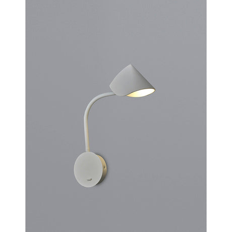 Goa LED Wall Light With Switch 7W 3000K - White