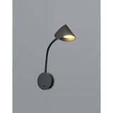 Goa LED Wall Light With Switch 7W 3000K - Black