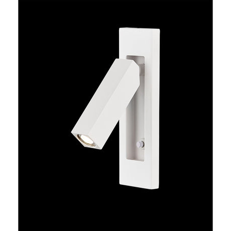 Gokova LED Single Spotlight With Switch - Sand White
