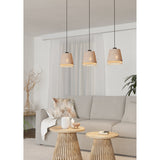 Golanne Wooden Linear Pendant Light - Black