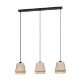 Golanne Wooden Linear Pendant Light - Black