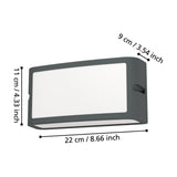 Golbelle LED Outdoor Wall Light - Anthracite