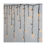 Golden Warm White Curtain Lights 11.9m - Black