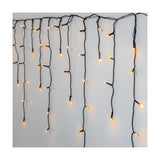 Golden Warm White Curtain Lights 23.9m - Black