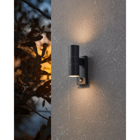 Gorbora Outdoor Wall Light with Motion Sensor - Anthracite