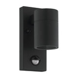 Gorbora Outdoor Wall Light with Motion Sensor - Black