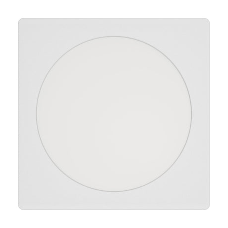 Gosmelle LED Downlight 10.5W 16.6cm in white, square recessed trim with round opal diffuser, integrated LED, shown against a plain white background.
