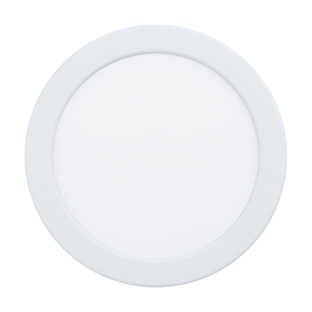 Gosmelle LED Downlight 11W 16.6cm, round flush-fit white steel body with opal diffuser, cool white 4000K, IP44, shown on a plain white background.