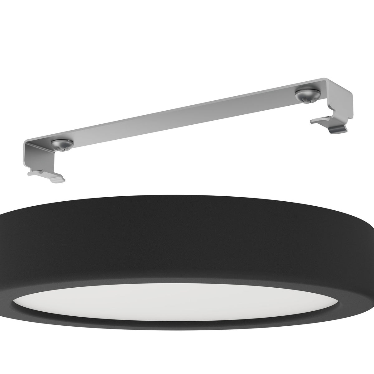 Gosmelle LED Downlight 16cm Warm White IP44 - Black