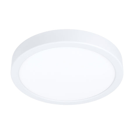Gosmelle LED Downlight, a round 21.1cm flush ceiling light with a white plastic frame and flat diffuser, integrated LED, IP20, shown on a plain white background.