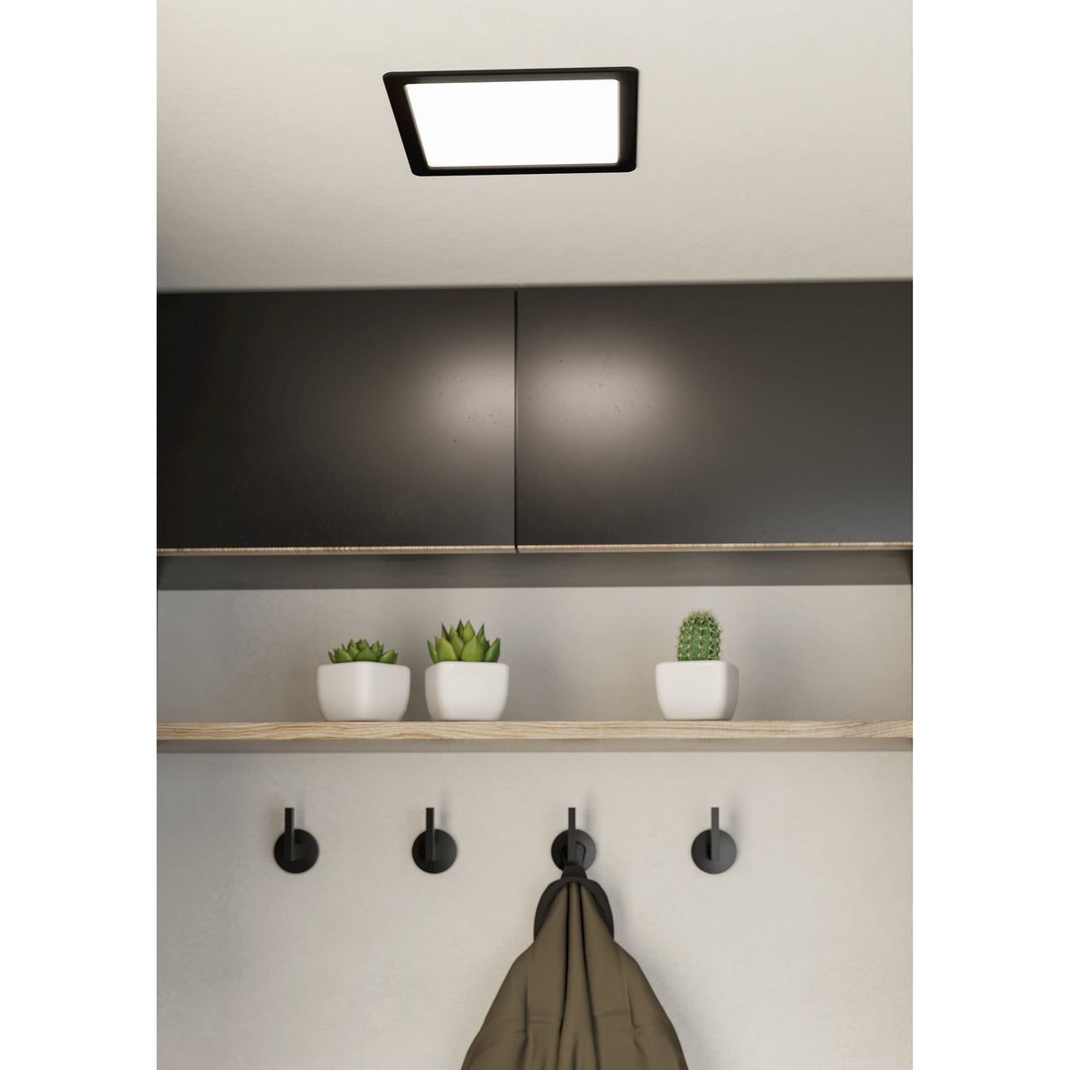 Gosmelle LED Downlight 21.6 x 21.6cm - Black