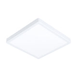Gosmelle LED Downlight, a slim square ceiling panel in white with a steel frame and plastic diffuser, shown at an angle on a plain white background.