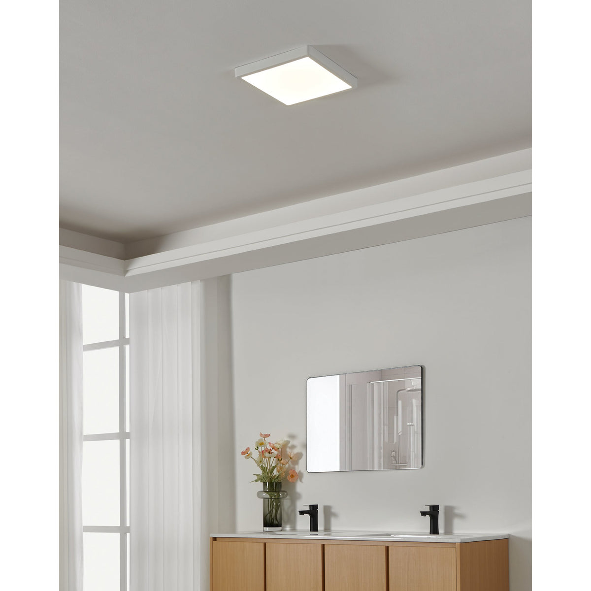 Gosmelle LED Downlight 28.5 x 28.5 x 3cm Cool White - White