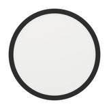 Gosmelle LED Downlight, round 28.5cm fixture with black steel body and white plastic diffuser, shown against a plain white background.