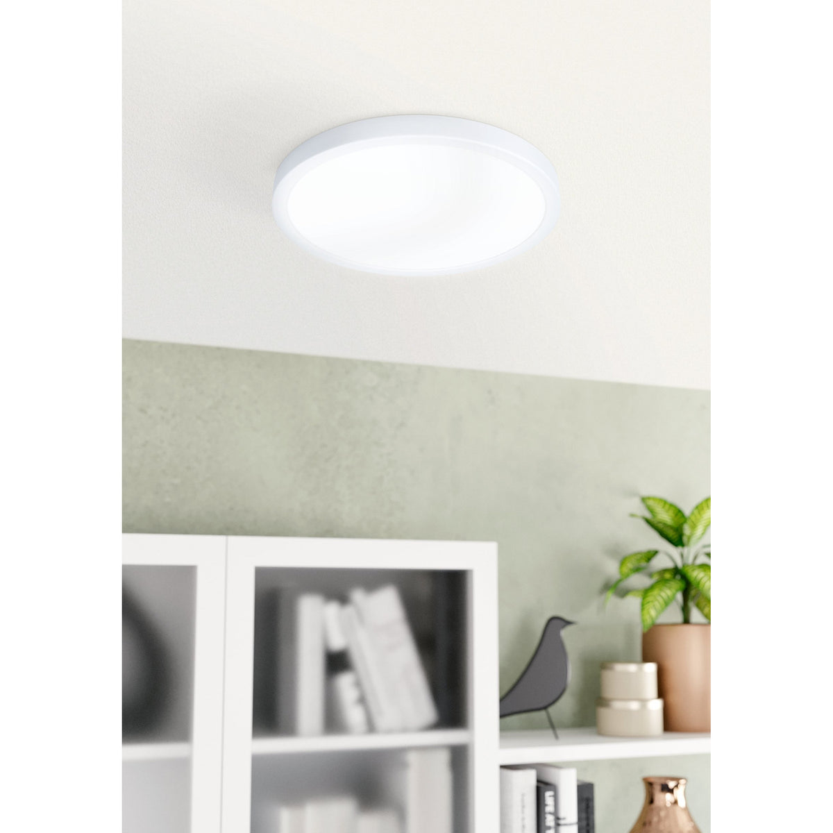 Gosmelle LED Downlight 28.5cm Cool White IP44 - White