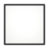Gosmelle LED downlight, 39 x 39cm square panel with black plastic frame and white diffuser, shown on a plain white background.
