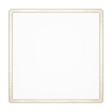 Gosmelle square LED downlight, 39 x 39cm, with slim satin nickel steel frame and white plastic diffuser, shown against a plain white background.