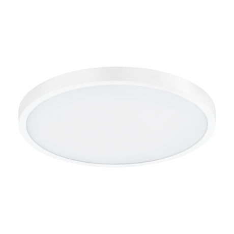 Gosmelle LED Downlight 40cm in white, a round flush-mount ceiling fixture with a slim aluminium rim and white plastic diffuser, shown on a plain background.