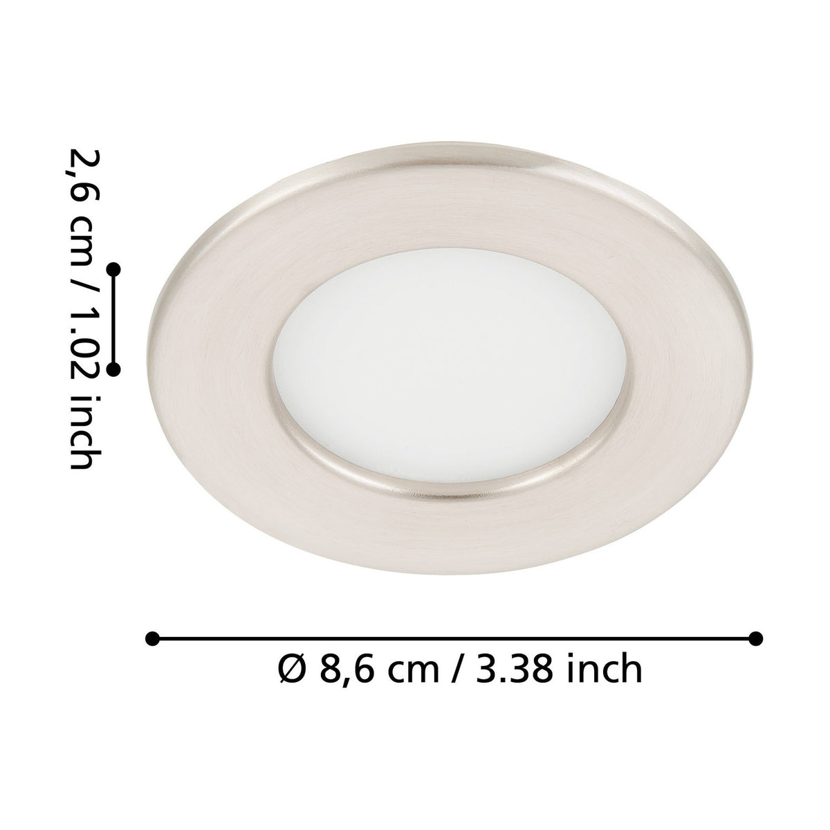 Gosmelle LED Downlight 8.6cm Cool White - Satin Nickel