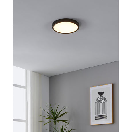 Gosmelle LED Flush Ceiling Light 28.5cm - Black