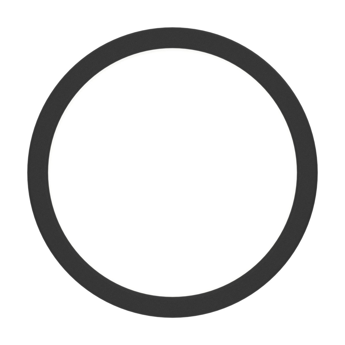 Gosmelle Smart Colour Changing LED Downlight 21.1cm in Black, a slim round fixture with black plastic body and white diffuser, shown as a flat ring on a plain white background.