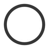Gosmelle Smart Colour Changing LED Downlight 21.1cm in Black, a slim round fixture with black plastic body and white diffuser, shown as a flat ring on a plain white background.