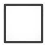 Gosmelle square LED downlight, 29.5 x 29.5cm, with black plastic frame and white diffuser panel, shown on a plain white background.