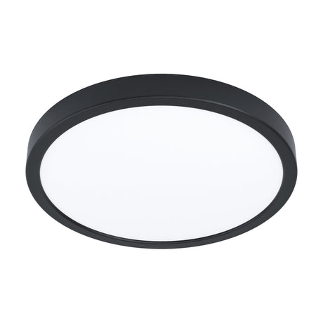 Gosmelle smart LED downlight, round surface-mounted ceiling fixture with a black plastic rim and white diffuser, shown against a plain white background.