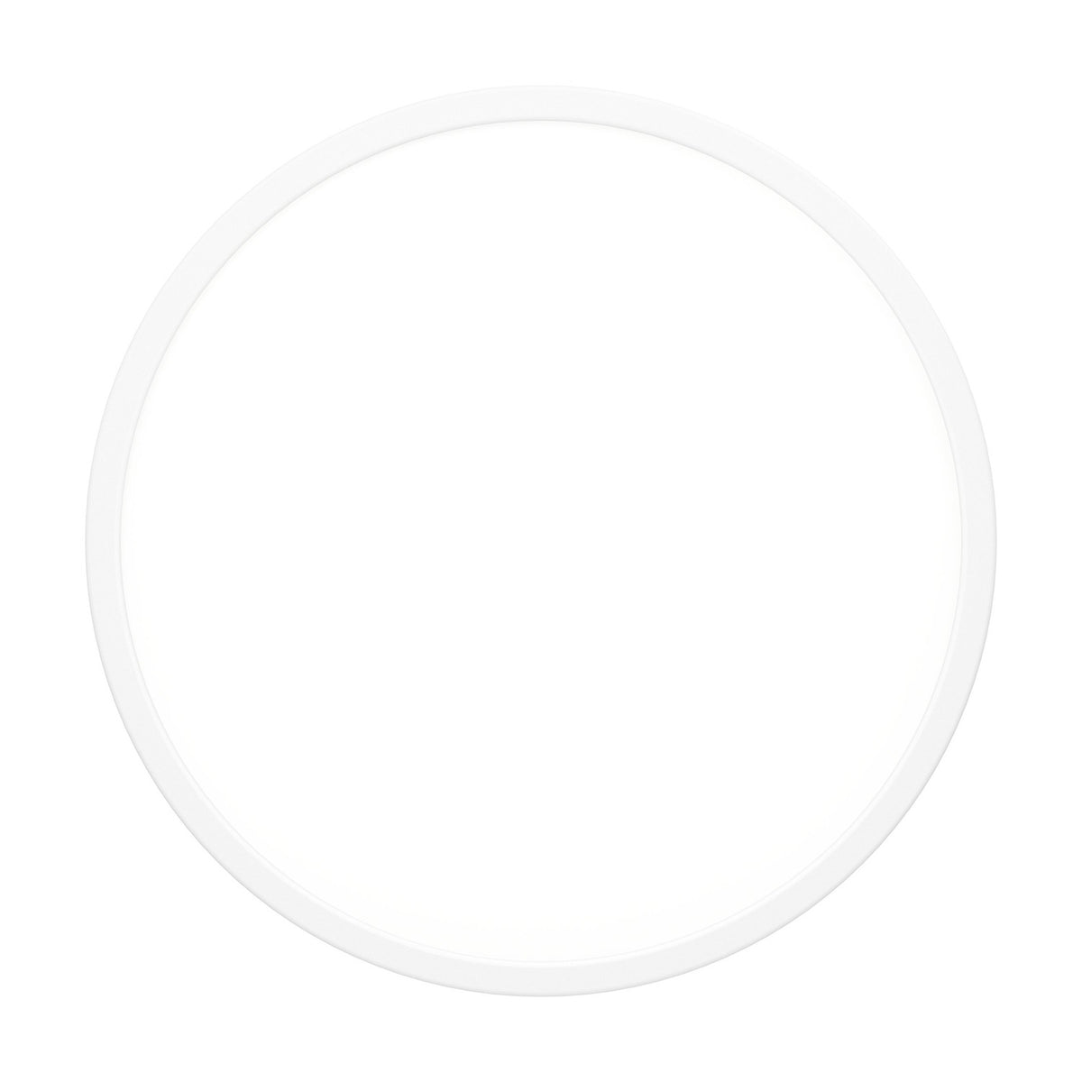 Gosmelle round LED downlight, 38.9cm white plastic disc with slim profile, shown on a plain white background.
