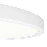 Close-up of the Gosmelle 38.9cm round LED downlight showing its slim white plastic body and diffuser edge, set against a plain white background.