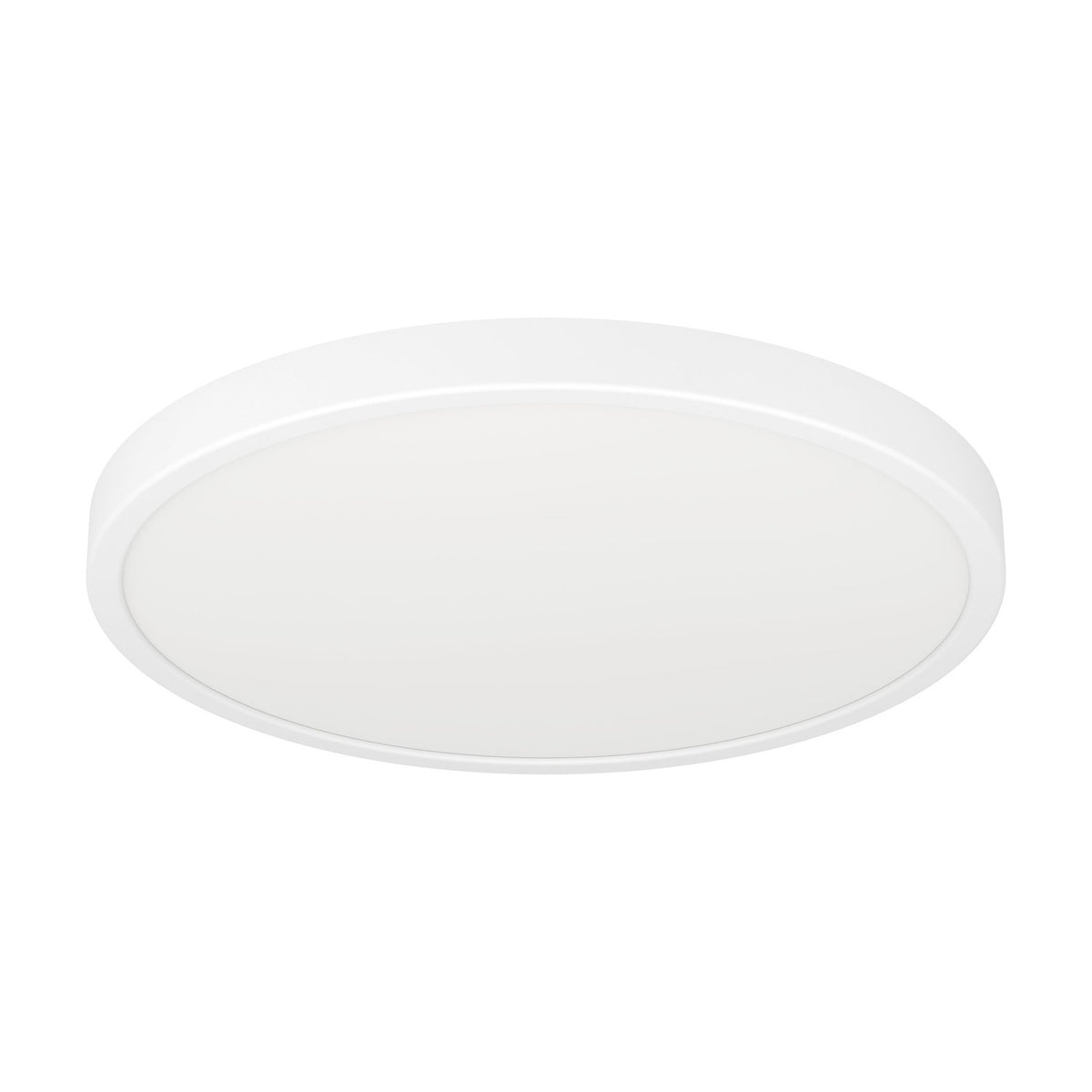 Gosmelle smart LED downlight, a slim round white plastic ceiling fixture with a flush disc design, shown at an angle on a plain white background.