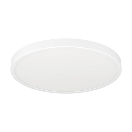 Gosmelle smart LED downlight, a slim round white plastic ceiling fixture with a flush disc design, shown at an angle on a plain white background.