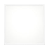 Gosmelle square LED downlight, 39 x 39cm, with slim white plastic frame and diffuser, shown on a plain white background.