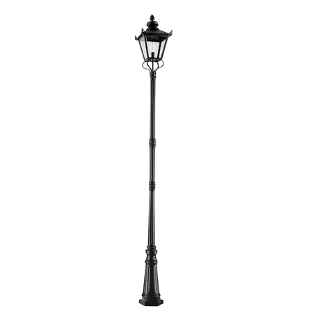 Grampian 1 Light Lamp Post - Black